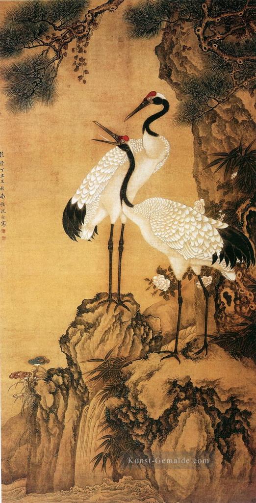 Shenquan Kräne chinesische Malerei Ölgemälde